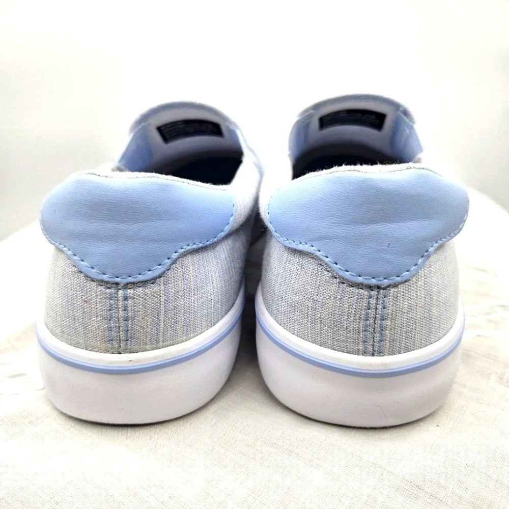 Lugz Womens Light Blue Chambray‎ Slip On Sneakers Low Top Casual Shoes